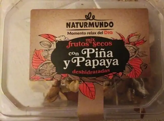 Mix Frutos secos con Piña y Papaya deshidratadas