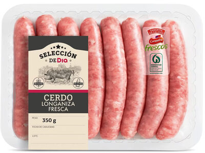 Longaniza fresca de cerdo front packaging