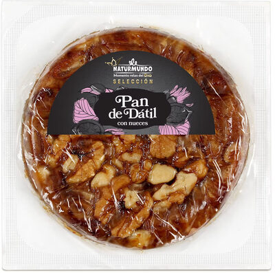 Pan de dátil con nueces front packaging