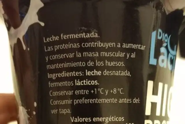 HIGH PROTEIN NATURAL ingredients label