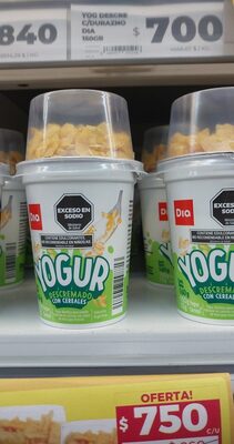 Yogur con cereal