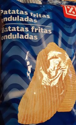 Batatas fritas onduladas front packaging