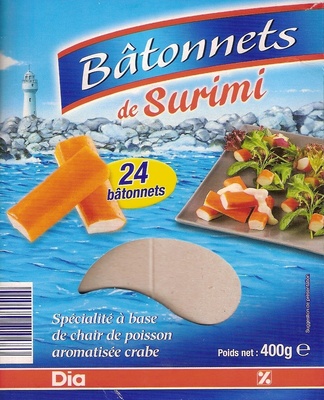 Bâtonnets de Surimi (24 bâtonnets) 400 g