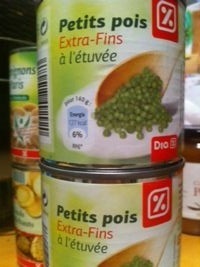 Petits pois extra-fins à l'étuvée