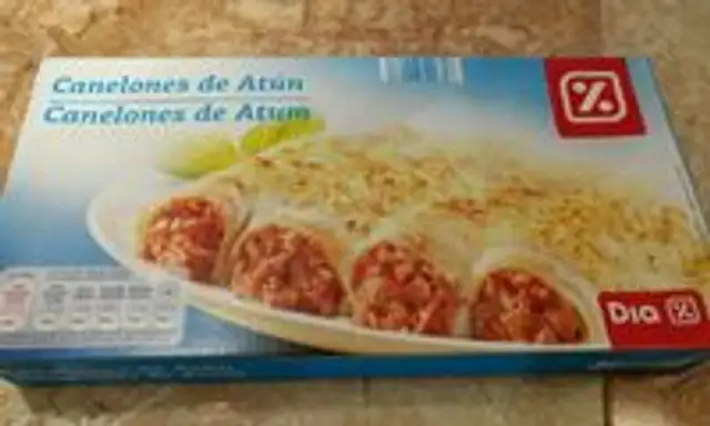 Canelones de atún