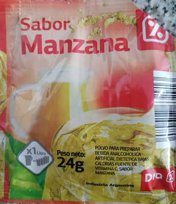 jugo en polvo manzana