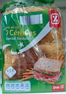 Pain de mie 7 céréales spécial sandwich