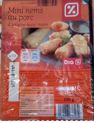 Mini nems au porc (x 10)