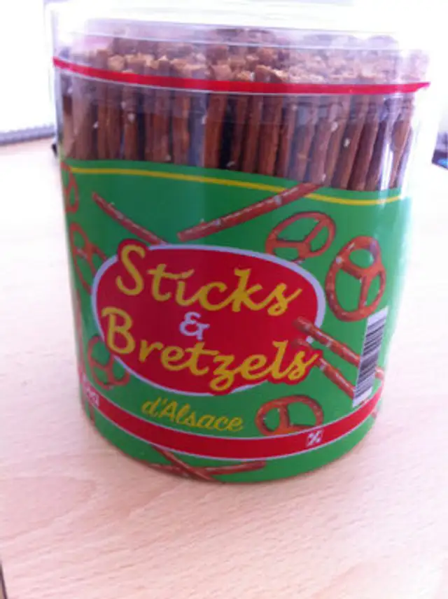 Sticks & bretzels front packaging