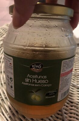 Aceitunas sin hueso front packaging