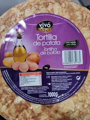 Tortilla de patata y cebolla front packaging
