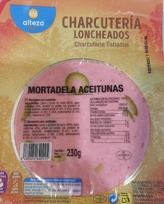 Mortadela Aceitunas front packaging