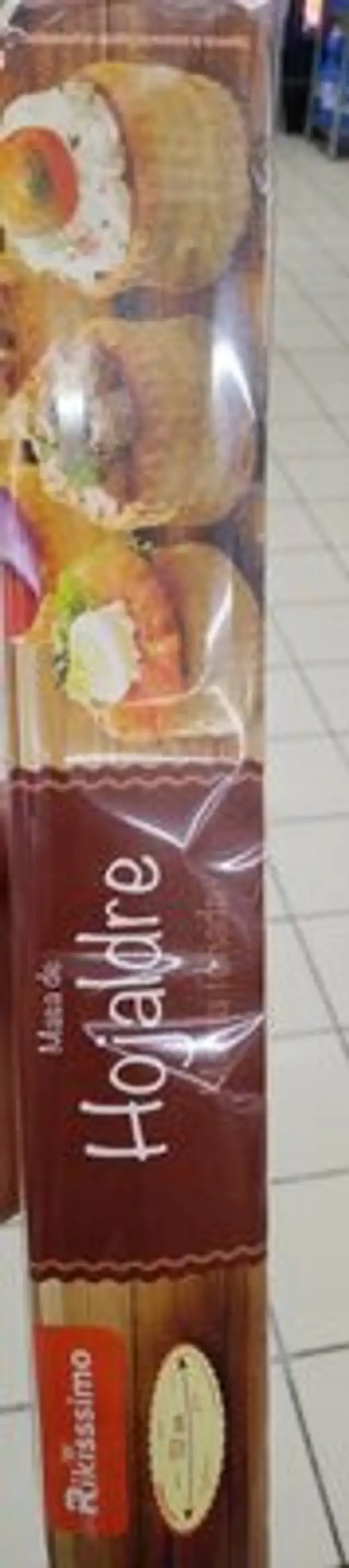 Hojaldre ingredients label