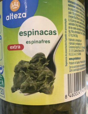 Espinacas front packaging