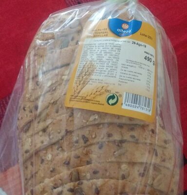 Pan Payés multicereales con semillas