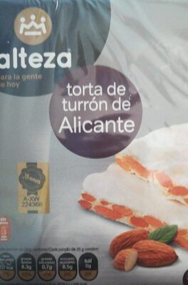 Torta de turrón de Alicante