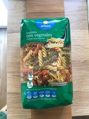 Espirales con vegetales