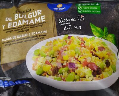 Ensalada Bulgur y Edamame front packaging