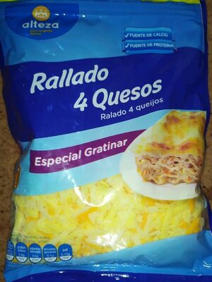 Rallado 4 quesos front packaging