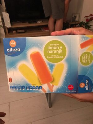Sorbetes limon y naranja