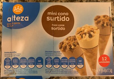 Mini cono surtido front packaging