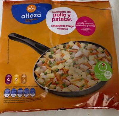 Salteado de pollo y patatas