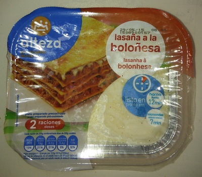 Lasaña a la boloñesa