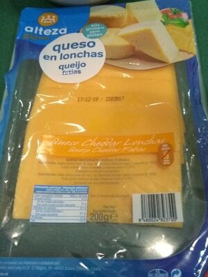 queso cheddar lonchas