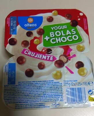 Yogur+bolas choco