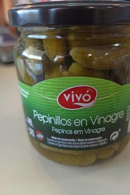 Pepinillos en vinagre front packaging