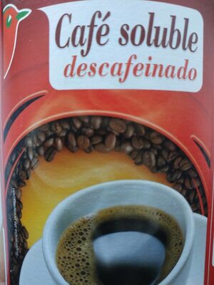 Café soluble descafeinado front packaging