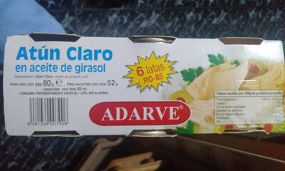 Atún claro en aceite de girasol