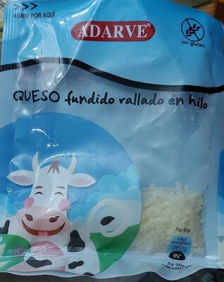 Queso fundido rallado en hilo