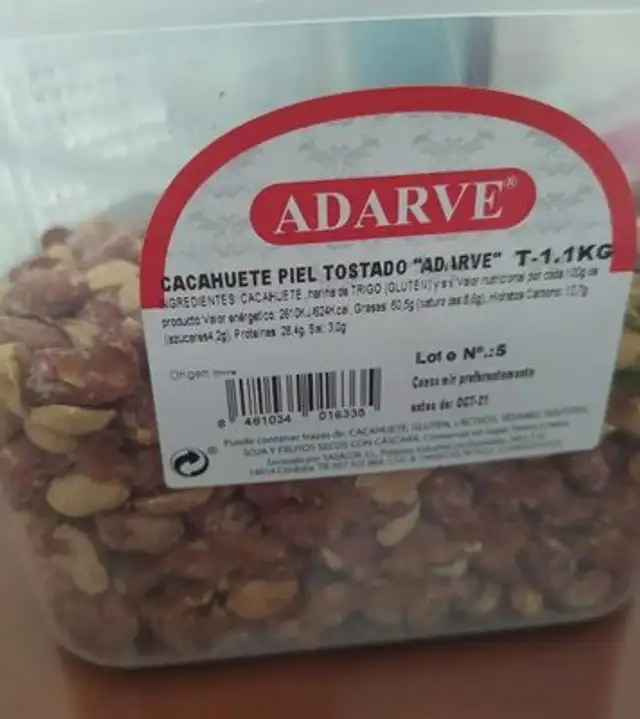 Cacahuete tostado adarve