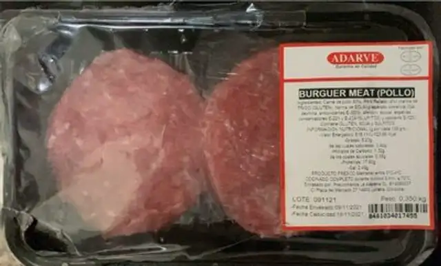 Burger meat pollo