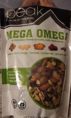 Mega omega trail mix front packaging