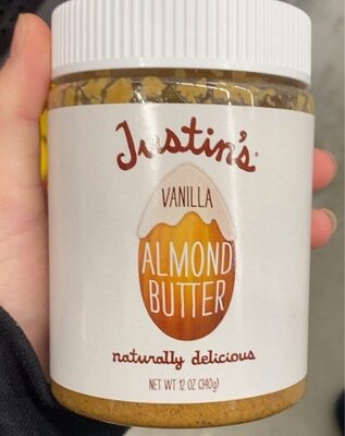 Vanilla almond butter front packaging