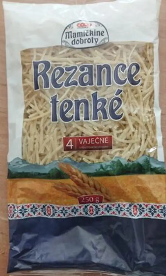 Rezance tenké front packaging
