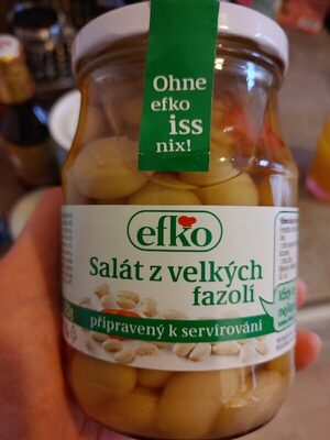 Salát z velkých fazolí front packaging
