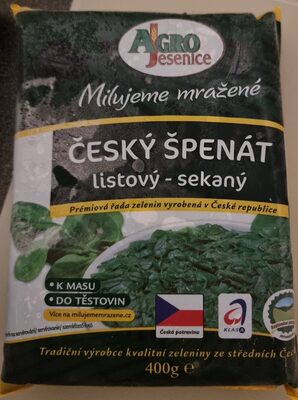 Český Špenát Listový Sekaný