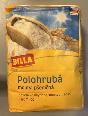Polohrubá mouka front packaging