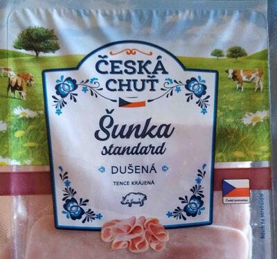 Šunka standard, dušená, tence krájená
