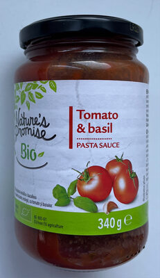 Rajčatová omáčka s bazalkou front packaging