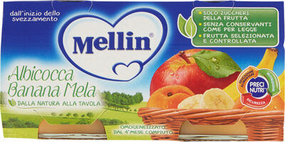 Albicocca banana mela omogeneizzato