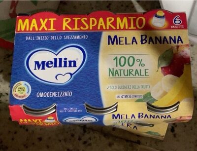 Mela banana omogeneizzato front packaging