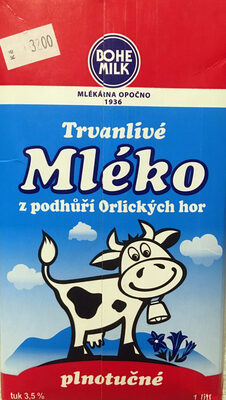 Trvanlivé mléko z podhůří Orlických hor