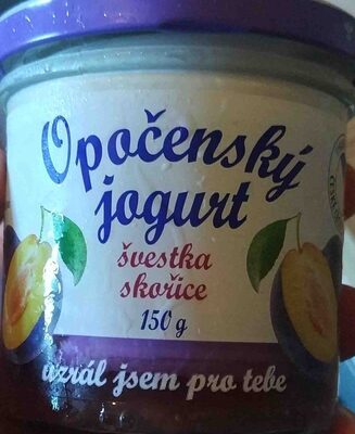 Opočenský jogurt švestka skořice