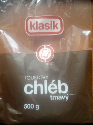 toustový chléb tmavý front packaging