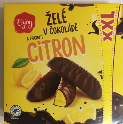 želé v čokoládě s příchutí citron