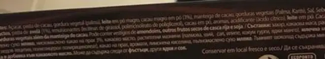 Nestle Dark Chocolate With Truffle ingredients label
